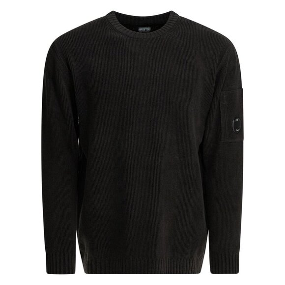 C.P. Company Crew-Neck Sweater With Logo Tag Size S Men